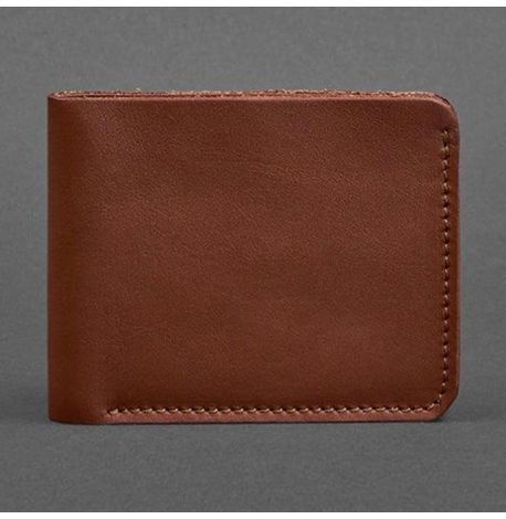 Портмоне из натуральной кожи мужское 4.1 (светло-коричневое)