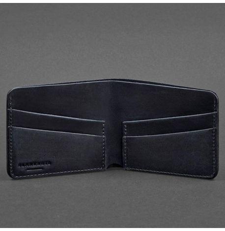 Портмоне з натуральної шкіри чоловіче 4.1 (синє)