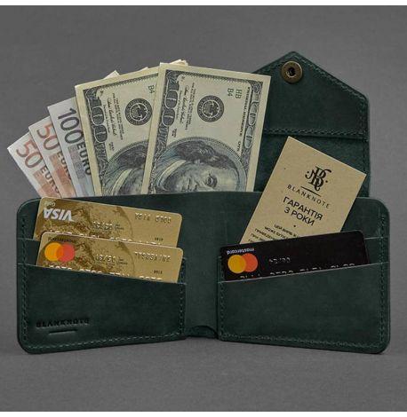 Портмоне з натуральної шкіри 4.2 (зелене)