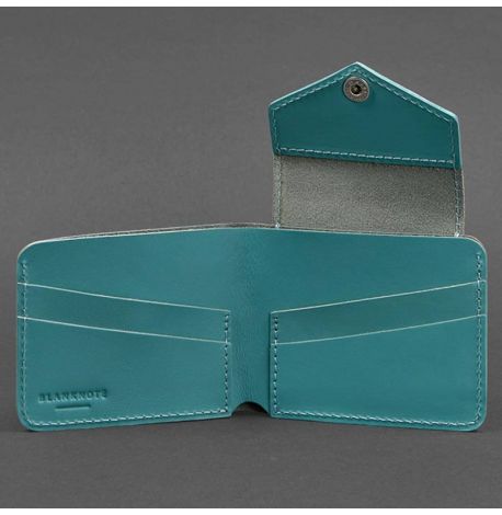 Портмоне жіноче з натуральної шкіри 4.2 (бірюзове)