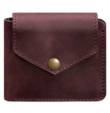 Портмоне з натуральної шкіри 4.2 (бордове) шкіра Crazy Horse