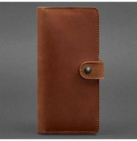 Портмоне з натуральної шкіри 7.0 (світло-коричневе) шкіра Crazy Horse