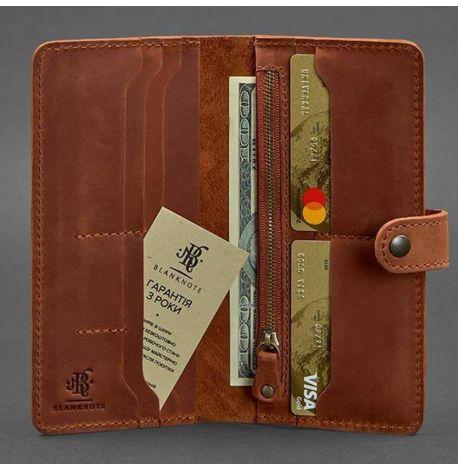Портмоне з натуральної шкіри 7.0 "Інді" (світло-коричневе)
