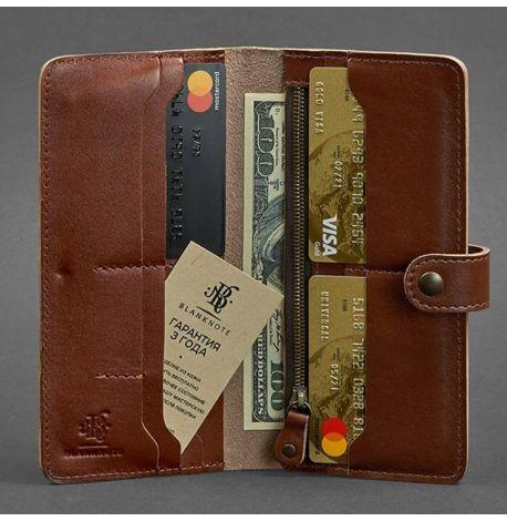 Портмоне з натуральної шкіри 7.0 (світло-коричневе)