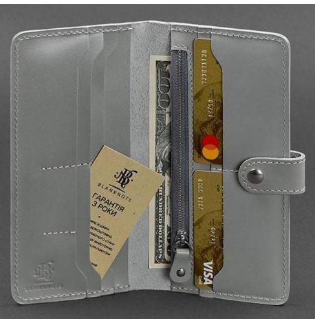 Портмоне з натуральної шкіри 7.0 (сіре)