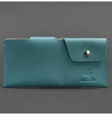 Портмоне-купюрник з натуральної шкіри 8.0 (бірюзове)