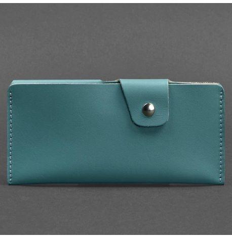 Портмоне-купюрник з натуральної шкіри 8.0 (бірюзове)