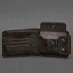 Мужское портмоне из натуральной кожи Zeus 9.0 (темно-коричневое) кожа Krast