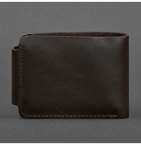 Мужское портмоне из натуральной кожи Zeus 9.0 (темно-коричневое) кожа Krast