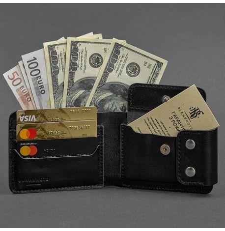 Чоловіче портмоне з натуральної шкіри Zeus 9.0 (чорне)