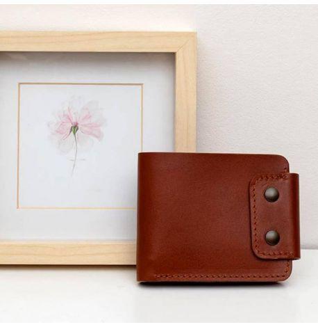 Чоловіче портмоне з натуральної шкіри Zeus 9.0 (світло-коричневе)