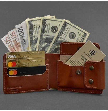 Чоловіче портмоне з натуральної шкіри Zeus 9.0 (світло-коричневе)