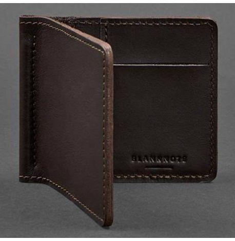 Зажим для денег кожаный 1.0 (темно-коричневый) кожа Krast