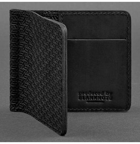 Зажим для денег кожаный 1.0 Карбон (черный)