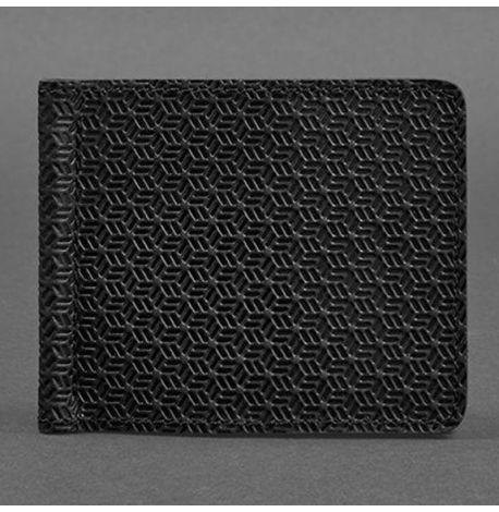 Зажим для денег кожаный 1.0 Карбон (черный)