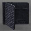 Зажим для грошей шкіряний 1.0 Карбон (темно-синій)