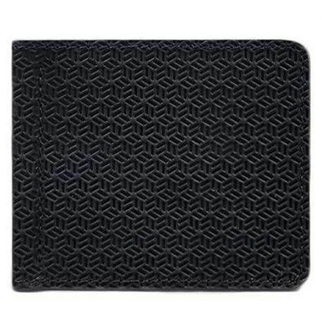 Зажим для грошей шкіряний 1.0 Карбон (темно-синій)