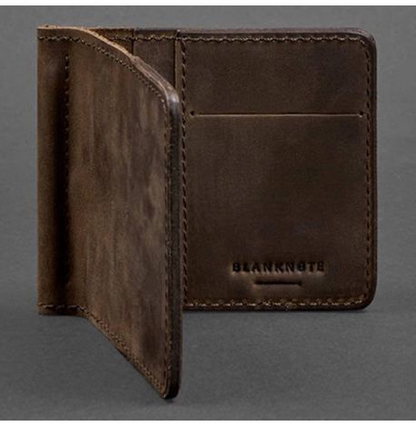 Зажим для денег кожаный 1.0 (темно-коричневый)