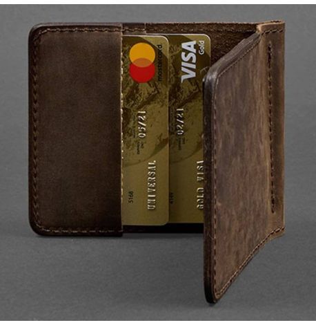 Зажим для денег кожаный 1.0 (темно-коричневый)