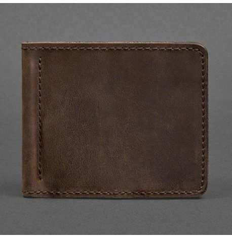 Зажим для денег кожаный 1.0 (темно-коричневый)