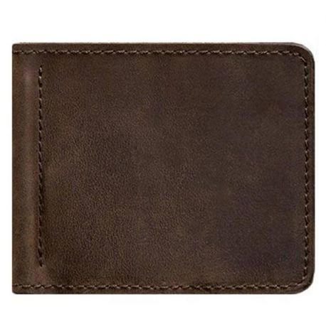 Зажим для денег кожаный 1.0 (темно-коричневый)