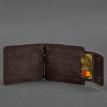 Зажим для денег кожаный 10.0 (темно-коричневый)