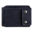 Зажим для денег кожаный 10.0 (темно-синий) кожа Crazy Horse
