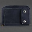 Зажим для денег кожаный 10.0 (темно-синий) кожа Crazy Horse