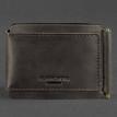 Зажим для денег кожаный 10.0 (кожа crazy horse) темно-коричневый