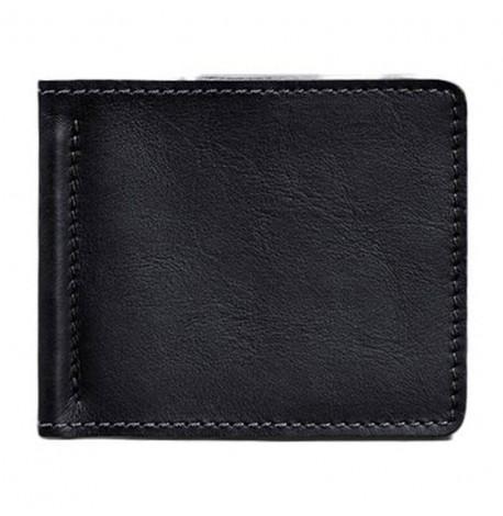 Зажим для денег кожаный 1.0 (темно-синий) кожа Krast