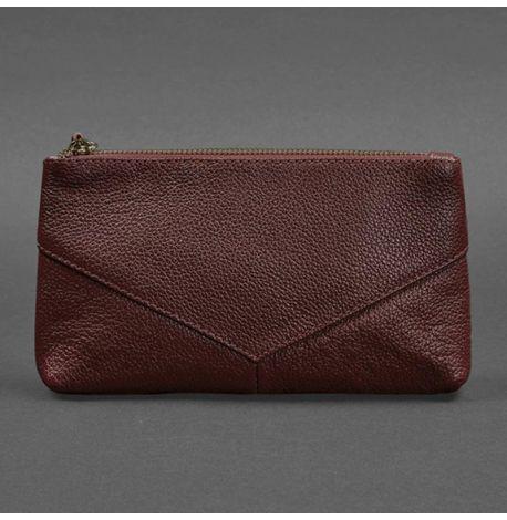 Косметичка из натуральной кожи 1.0 (бордовая)