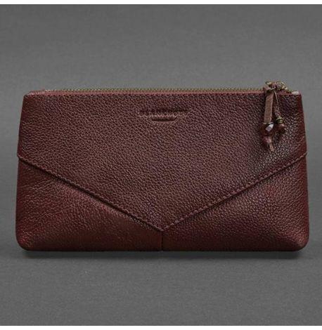 Косметичка из натуральной кожи 1.0 (бордовая)