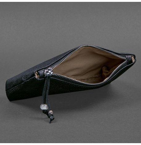 Косметичка з натуральної шкіри 1.0 (темно-синя)