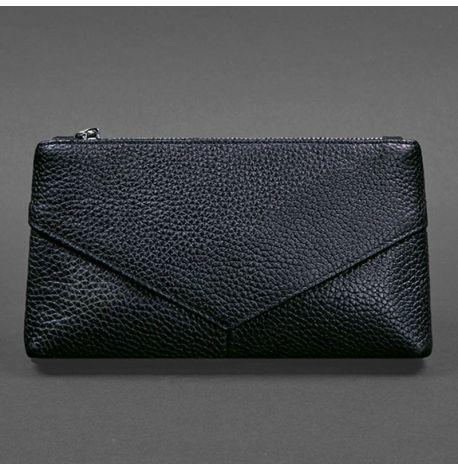 Косметичка з натуральної шкіри 1.0 (темно-синя)