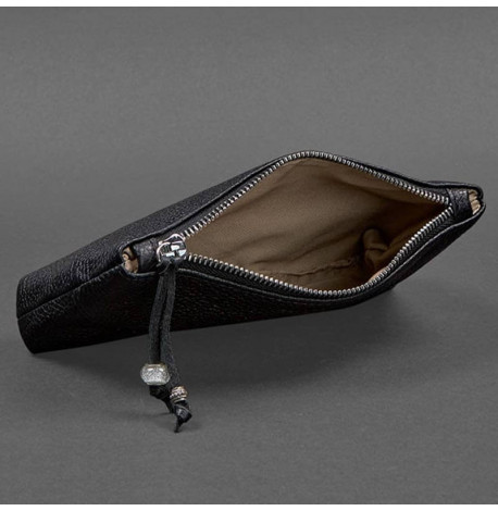 Косметичка з натуральної шкіри "Онікс" (чорна)