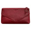 Косметичка из натуральной кожи "Рубин" (красная)