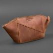 Косметичка з натуральної шкіри (світло-коричнева) шкіра Crazy Horse