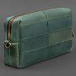 Кожаная косметичка-несессер 3.1 (зеленая) кожа Crazy Horse