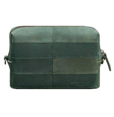 Кожаная косметичка-несессер 3.1 (зеленая) кожа Crazy Horse