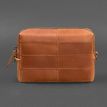 Шкіряна косметичка-несесер 3.1 (світло-коричнева) шкіра Crazy Horse