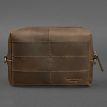 Кожаная косметичка-несессер 3.1 (темно-коричневая) кожа Crazy Horse