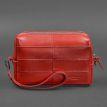 Кожаная косметичка-несессер 3.1 (красная) кожа Krast