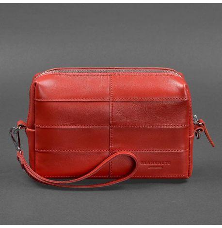 Кожаная косметичка-несессер 3.1 (красная) кожа Krast