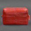 Кожаная косметичка-несессер 3.1 (красная) кожа Krast