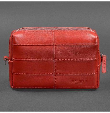 Кожаная косметичка-несессер 3.1 (красная) кожа Krast