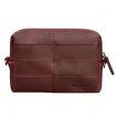 Шкіряна косметичка-несесер 3.1 (бордова) шкіра Crazy Horse
