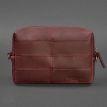 Шкіряна косметичка-несесер 3.1 (бордова) шкіра Crazy Horse