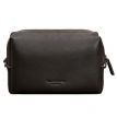 Кожаная косметичка-несессер (темно-коричневая) кожа Krast