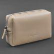 Шкіряна косметичка-несесер (світло-бежева) шкіра Krast