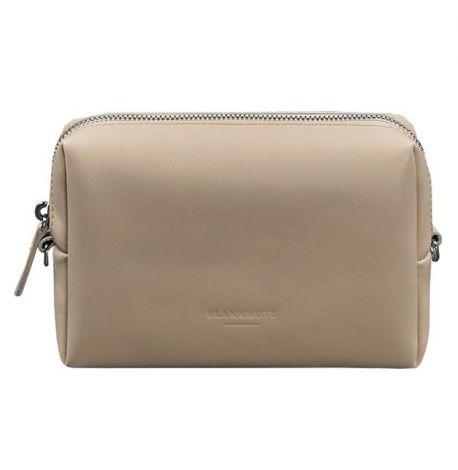 Шкіряна косметичка-несесер (світло-бежева) шкіра Krast